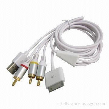 AV Cable for iPad, Comes in White